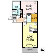 フリージア B棟の間取り画像