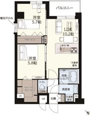 ギャラクシー南福岡駅前の間取り画像