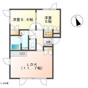 グリーンハイツ乃木の間取り画像