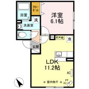 美しい山の手の間取り画像