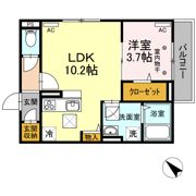 ブランネージュ新山口Ⅱの間取り画像