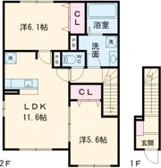 セジュール沼ノ端中央Ⅵの間取り画像