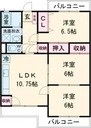 松代レジデンス Ⅰの間取り画像
