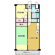 ヴィラージュ川北の間取り画像
