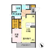 イーストコート Bの間取り画像