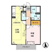 プロムナード Aの間取り画像
