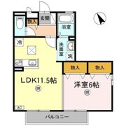 オランジュ B棟の間取り画像