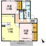 グランモアシティ B棟の間取り画像