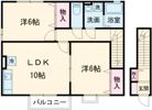 ロイヤルガーデン天神 C棟の間取り画像