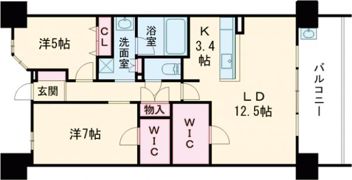 ベルズ西原の間取り画像