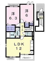 ブルック・サイド Bの間取り画像