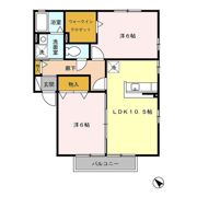 ウィルモア鶴 Aの間取り画像