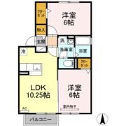 ビューラー ヨシ Aの間取り画像