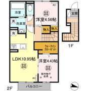 IKJ・クレール・シェソワⅠの間取り画像