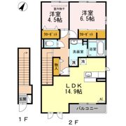 タウンハウスグラン東深津 B棟の間取り画像