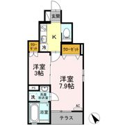 パインツリー B棟の間取り画像