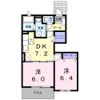モニックファミューBの間取り画像