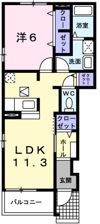 プラシードⅠの間取り画像