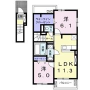 リバー・イーストⅡの間取り画像