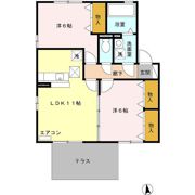 クレアールS Bの間取り画像