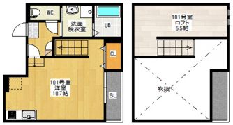 Maisonetic祇園の間取り画像