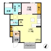 ルナール． Aの間取り画像