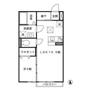 ディアコート 一富士の間取り画像