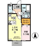グランディールⅡの間取り画像