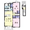 イルミネイト ソル Eの間取り画像