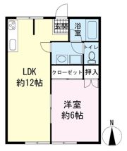 シティハイム白砂 Bの間取り画像