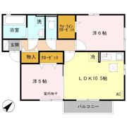 ルミエール クリハラA・B B棟の間取り画像