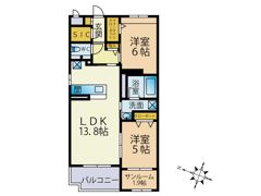 グランヒルズ学園通りの間取り画像