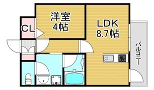 リアンシエルブルーJR香椎の間取り画像