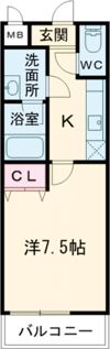 フジパレス浜寺ノースI番館の間取り画像