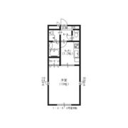 アンプルール クラージュ ウエストヒルズの間取り画像