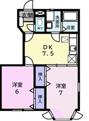 サンクレスト湘南Aの間取り画像