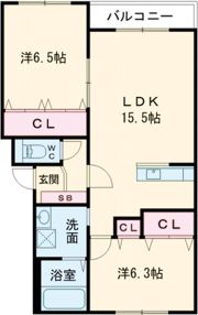 アール・ヒルズコートの間取り画像