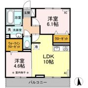 サブリナガーデン米沢城南の間取り画像