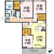 クレストタウンDの間取り画像
