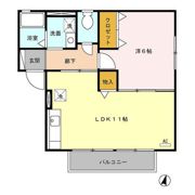 ブリューテⅡの間取り画像