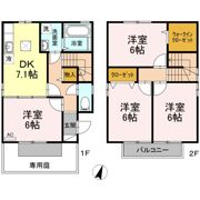 四天ハイツ J棟の間取り画像