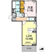 ディアライズ吉田町の間取り画像