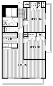 グランドヒルズ横浜の間取り画像