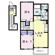 サン・ラブリーBの間取り画像