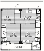 ビレッジハウス愛生1号棟の間取り画像