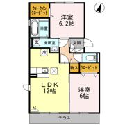 グランレーヴ Dの間取り画像