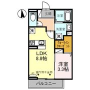 アッシュルームの間取り画像