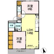 クレージュ中村の間取り画像