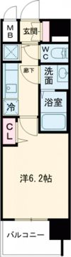 ララプレイス神戸西元町の間取り画像