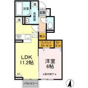 ヴィラ湯長谷 Aの間取り画像